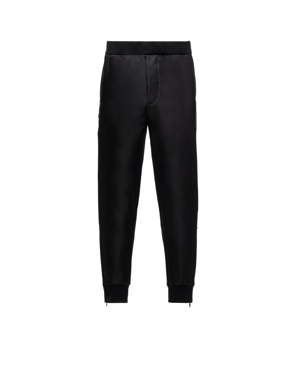 Prada Technical Fleece Trousers With Nylon Details Čierne Čierne | WMYHKQ706