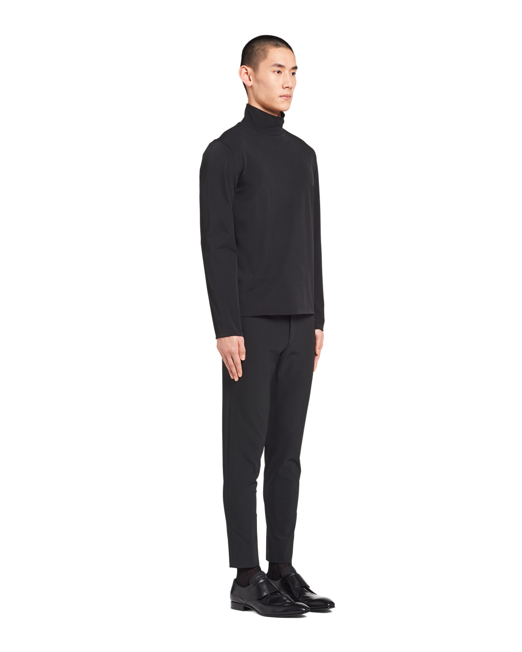 Prada Technical Jersey Mock Turtleneck Čierne | TWQEDR309