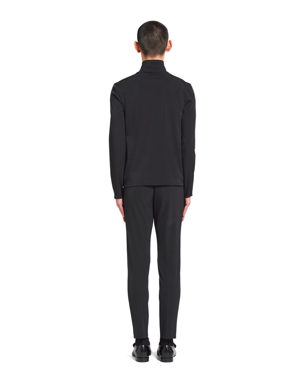 Prada Technical Jersey Mock Turtleneck Čierne | TWQEDR309