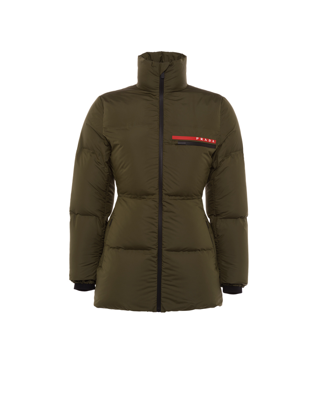 Prada Technical Nylon Puffer Jacket Zelene | XQIHLV216