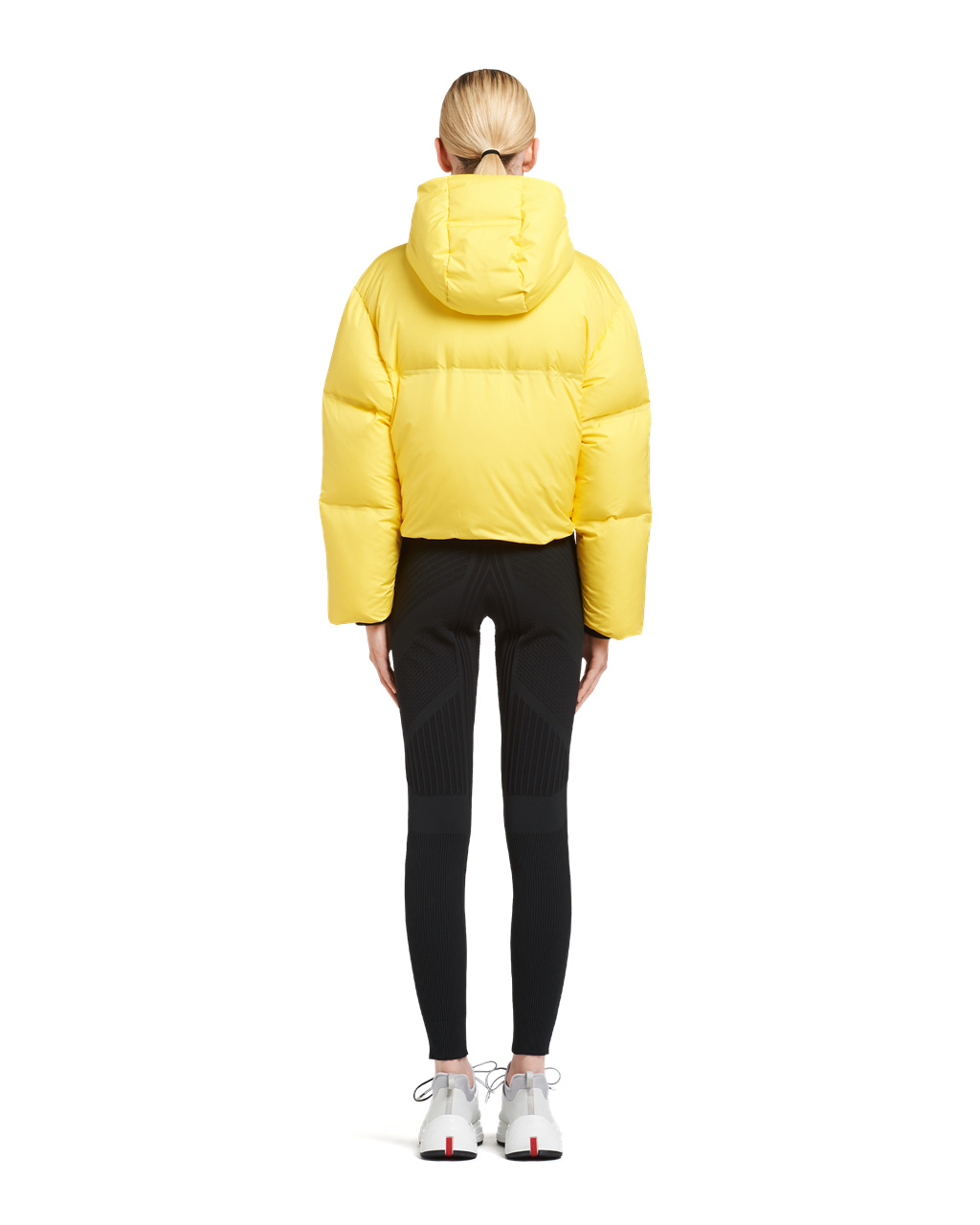 Prada Technical Nylon Puffer Jacket Žlté | CXLYHR936