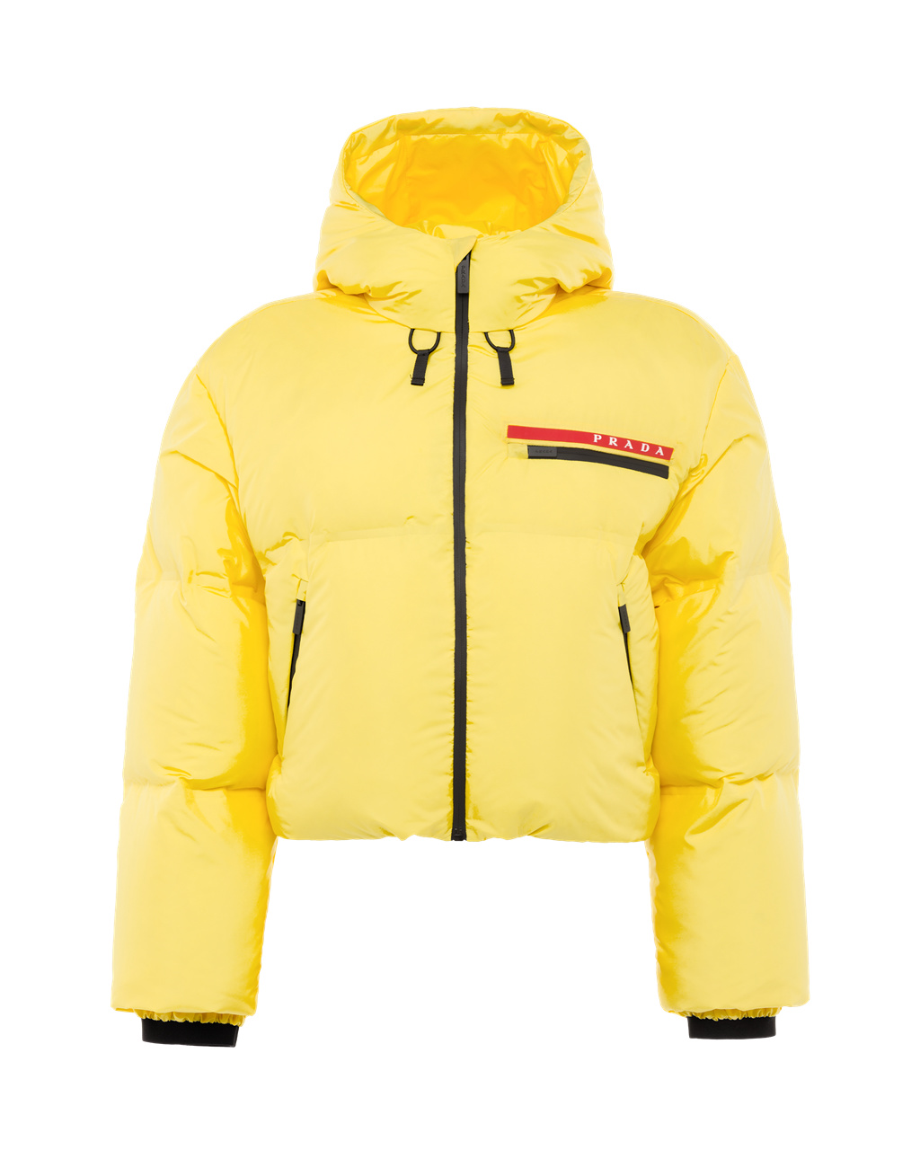 Prada Technical Nylon Puffer Jacket Žlté | CXLYHR936