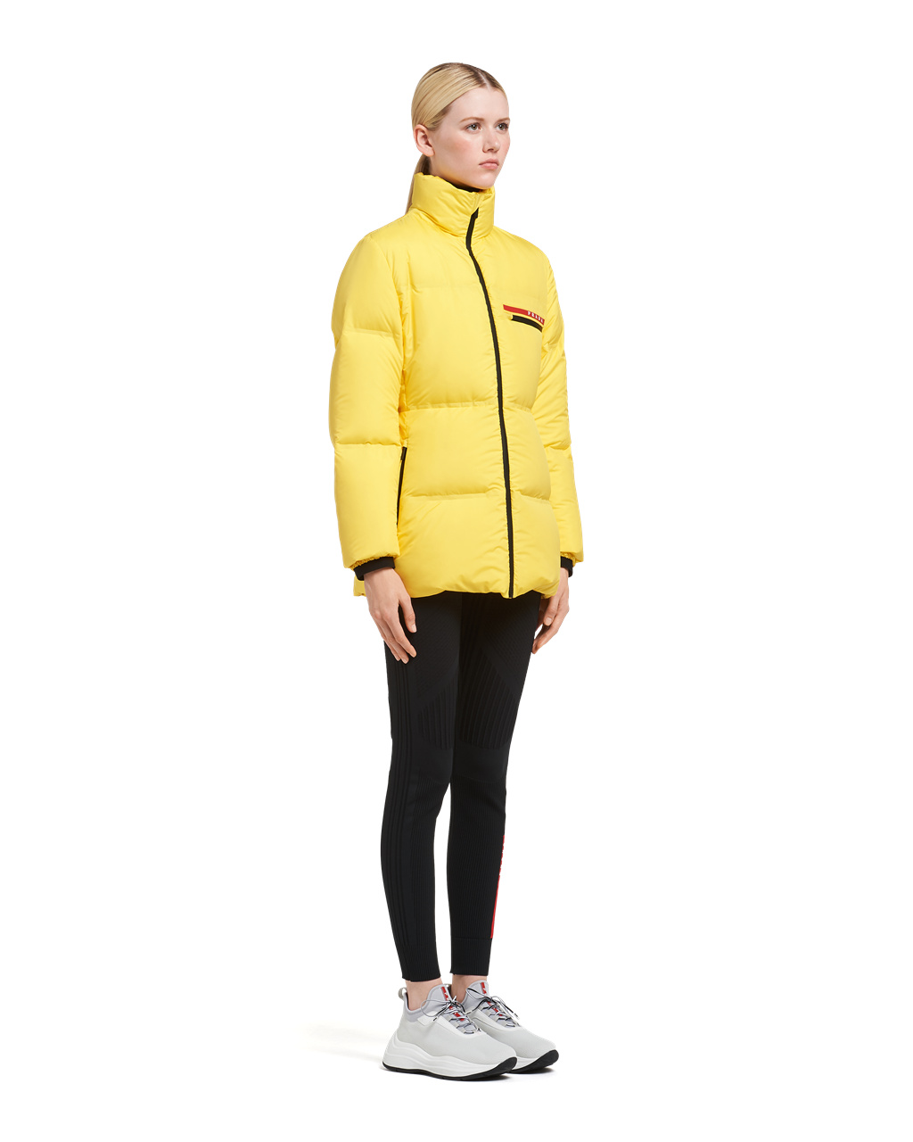 Prada Technical Nylon Puffer Jacket Žlté | RIDLCO621