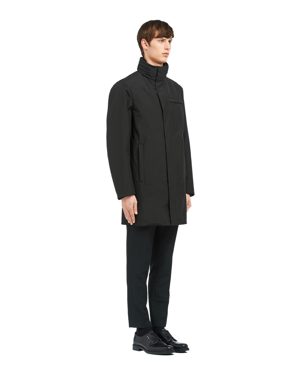 Prada Technical Poplin Raincoat Čierne | EMTWJY945