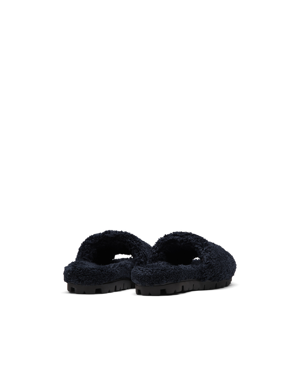 Prada Terry Cloth Slides Čierne Biele | KXJNDA957