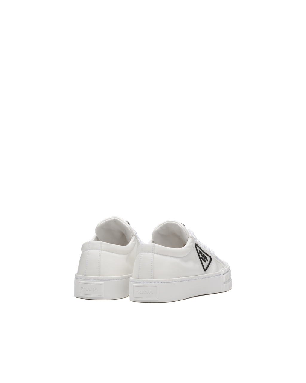 Prada Wheel Re-nylon Gabardine Sneakers Biele | MJNGAV065