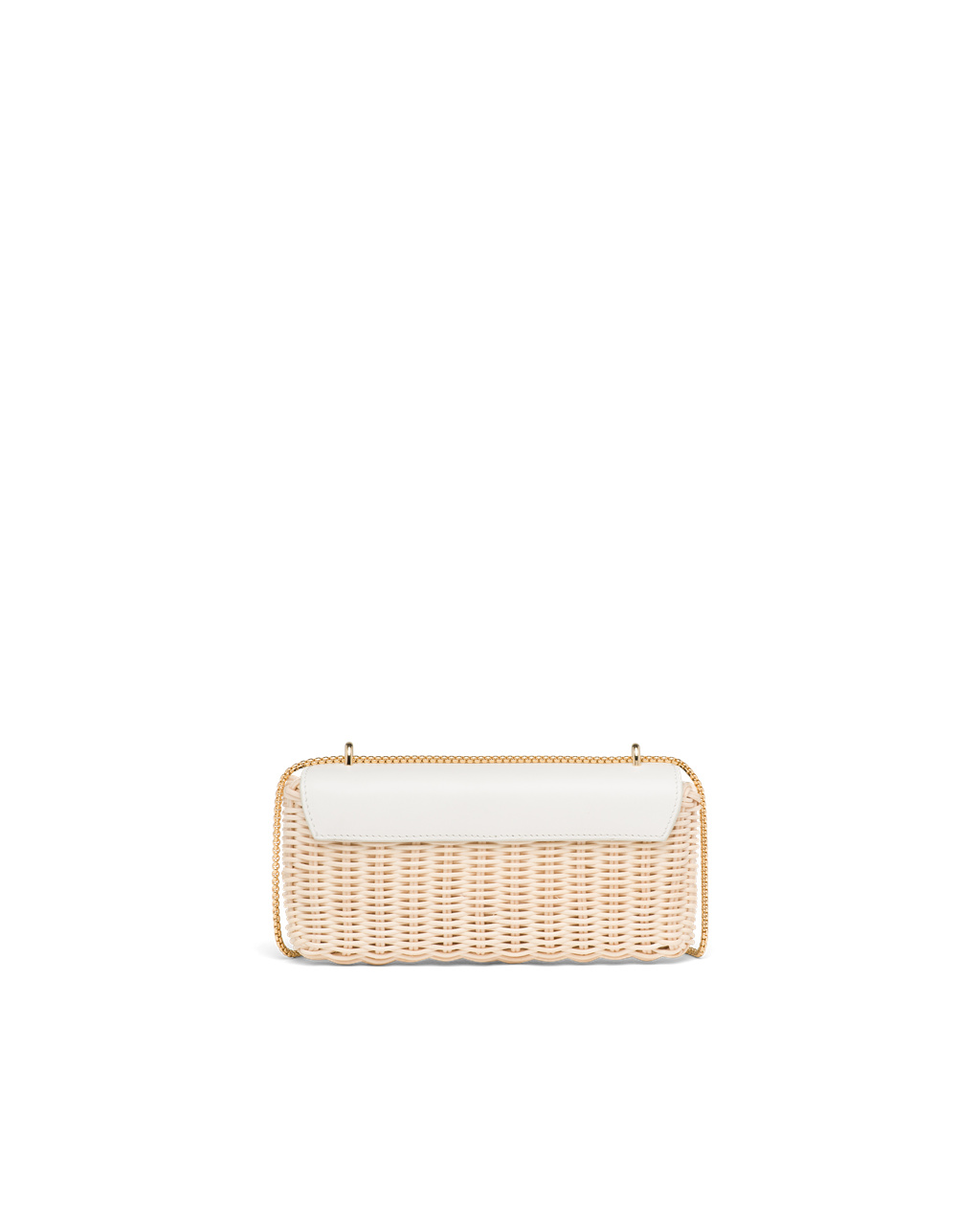 Prada Wicker And Kozene Mini-pouch Biele | QMFZAU508