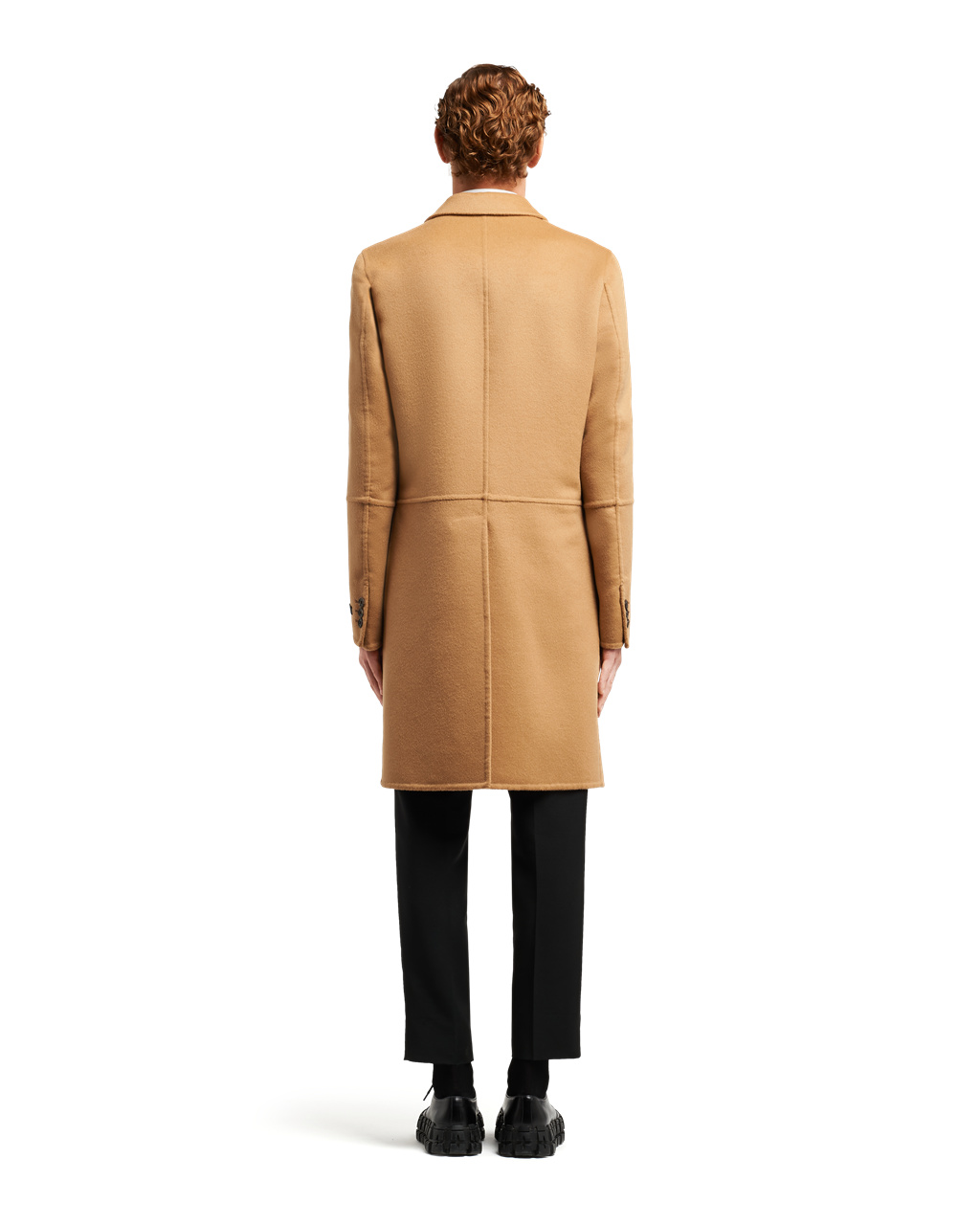 Prada Wool And Angora Coat Hnede | QYBADN937