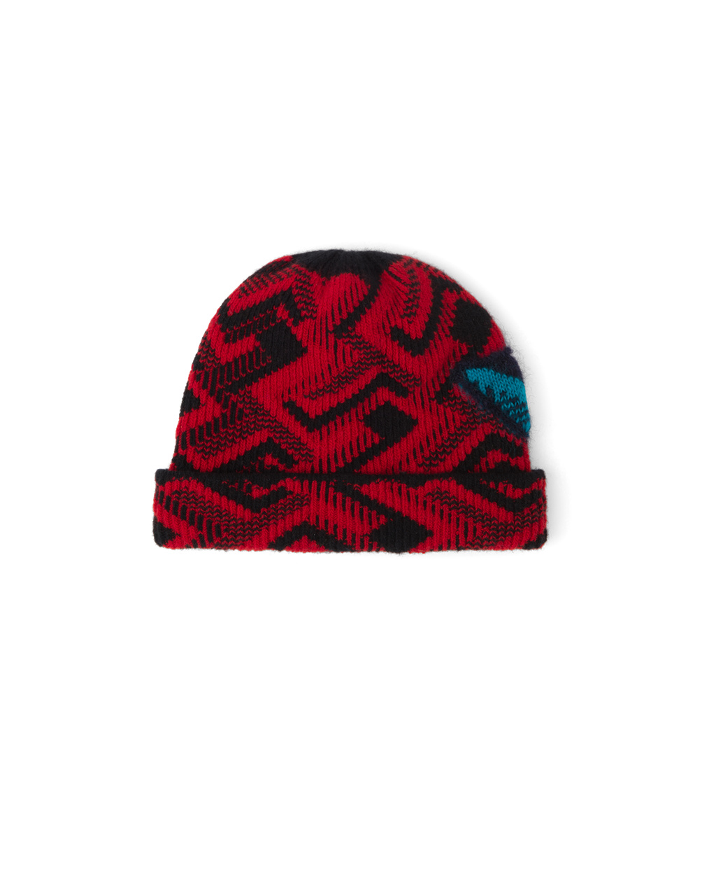 Prada Wool And Cashmere Jacquard Beanie Čierne Červené | WNIGKD503