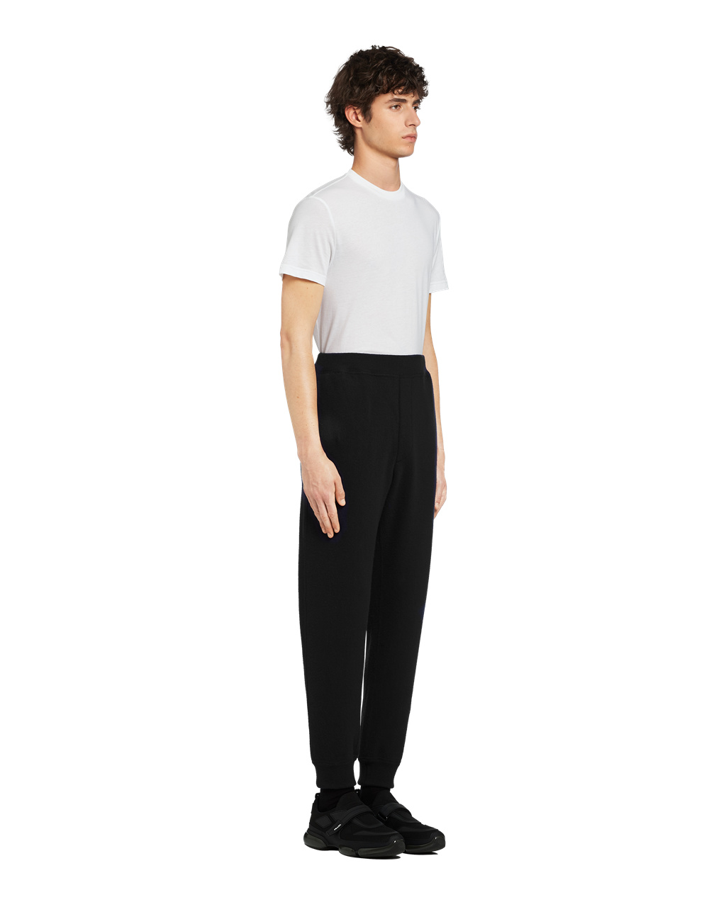 Prada Wool And Cashmere Jogging Pants Čierne | UZFVKE349