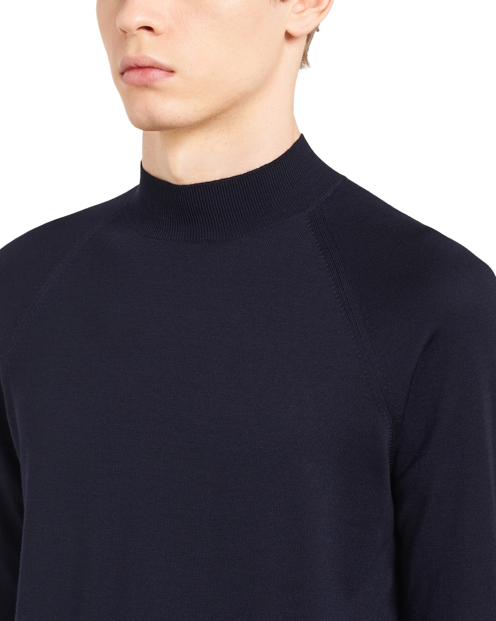 Prada Worsted Wool Turtleneck Svetrove Saty Námornícka Modrá | ENOCVZ367