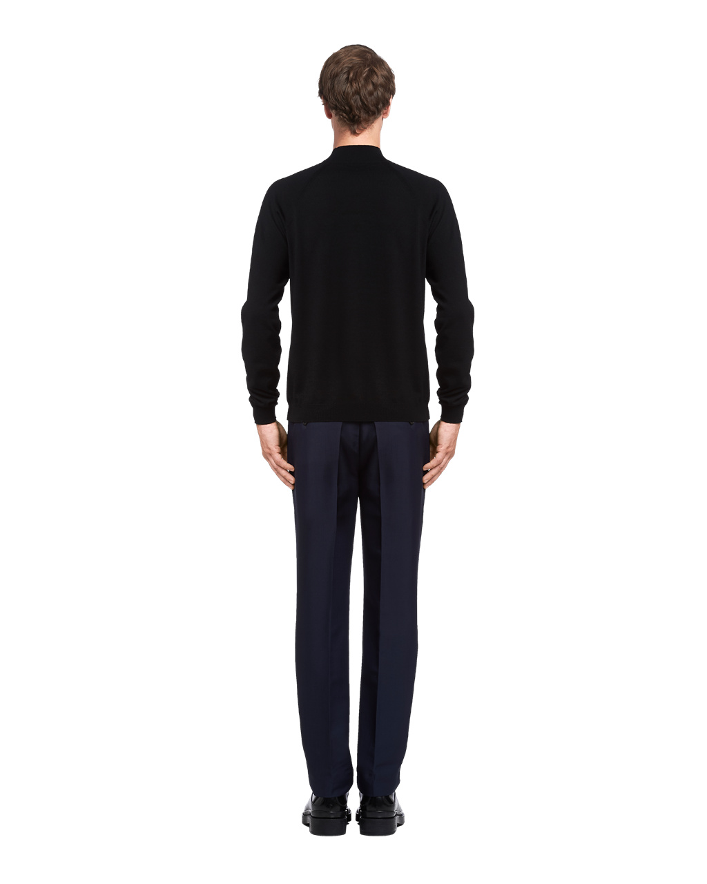 Prada Worsted Wool Turtleneck Svetrove Saty Čierne | YWTMGH694