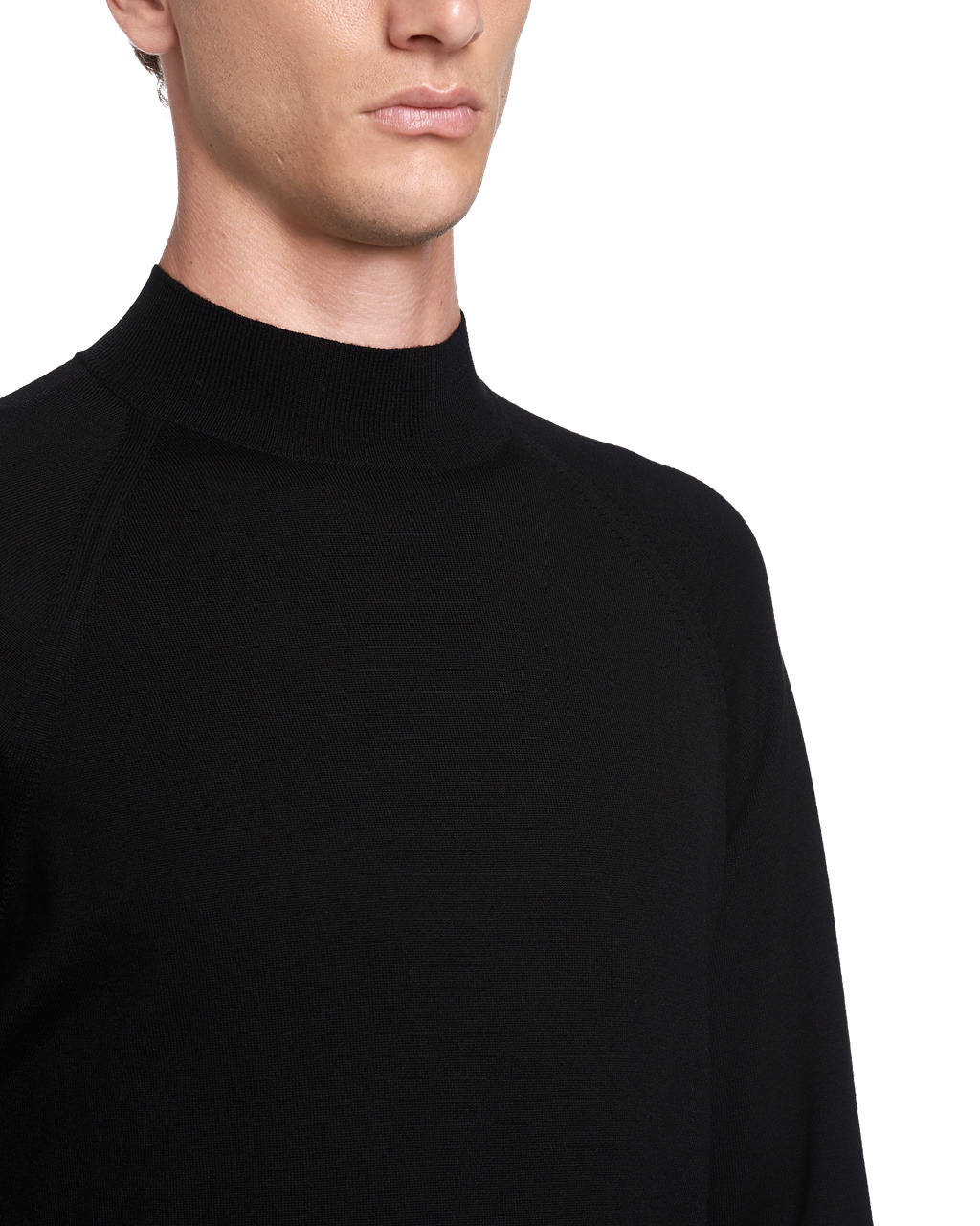 Prada Worsted Wool Turtleneck Svetrove Saty Čierne | YWTMGH694