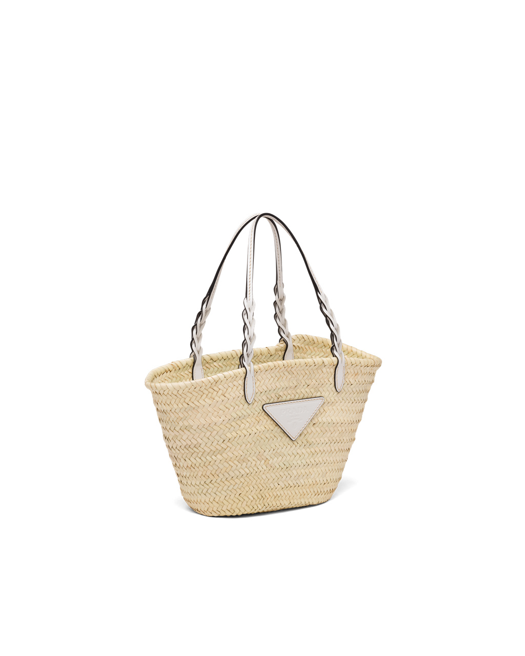 Prada Woven Palm And Kozene Tote Biele | TGLESX831