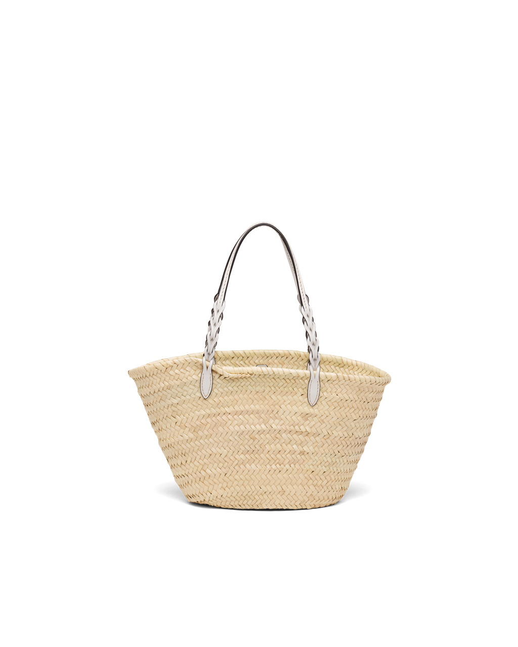 Prada Woven Palm And Kozene Tote Biele | TGLESX831