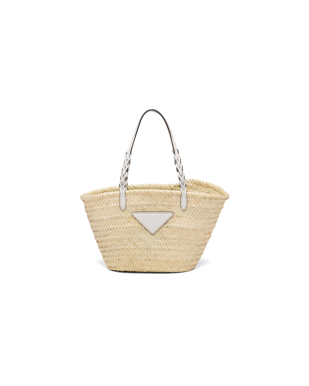 Prada Woven Palm And Kozene Tote Biele | TGLESX831