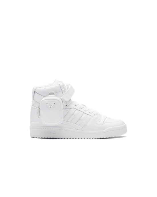 Prada Adidas For Prada Re-nylon Forum High-top Sneakers Biele | OTSCYW835