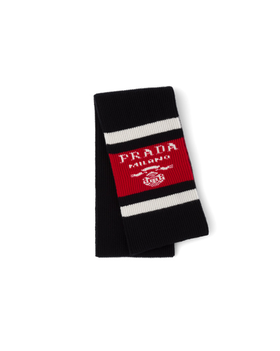 Prada Cashmere Scarf Čierne | SGYTRZ065