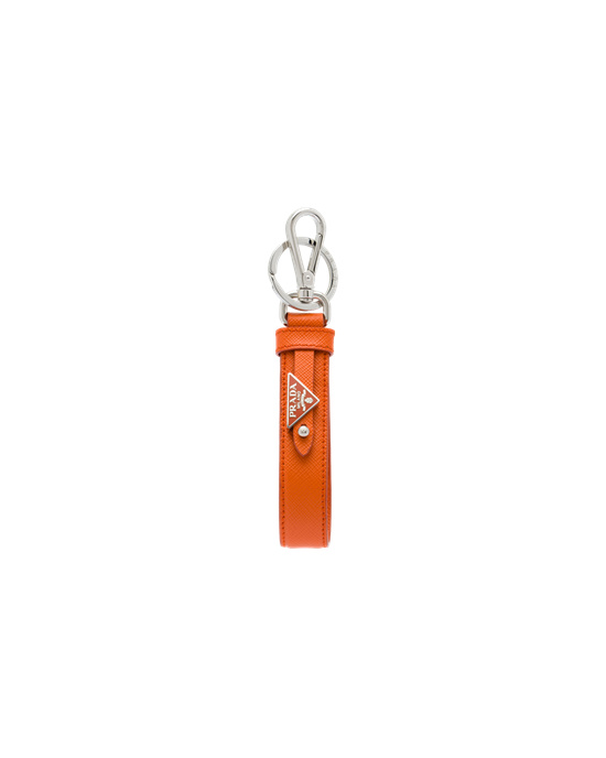 Prada Customized Saffiano Kozene Keychain Papaya | ZDQVCY290