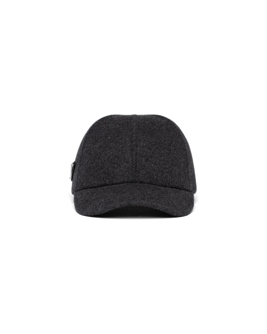 Prada Felt Baseball Cap Anthracite Gray | ZQYMFP498