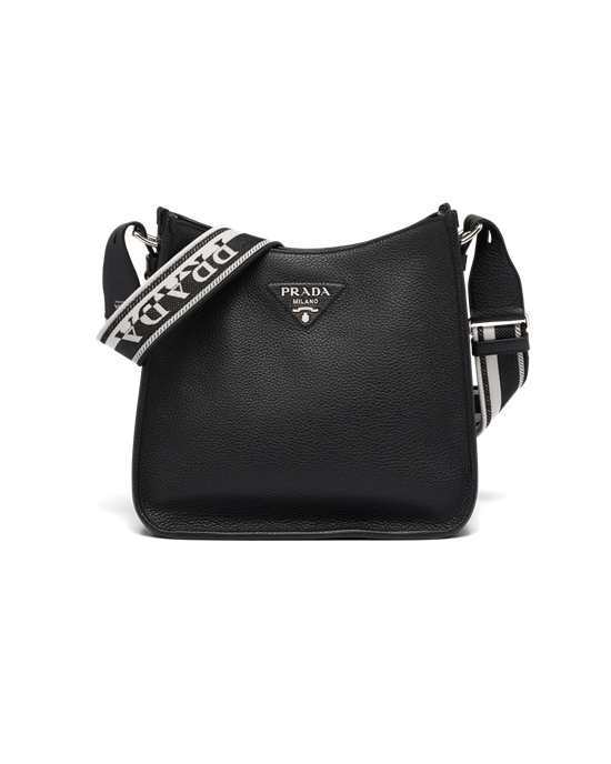 Prada Kozene Hobo Bag Čierne | YGEIFX536