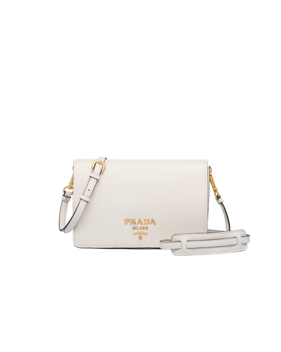 Prada Kozene Shoulder Bag Biele | XRCSZW724