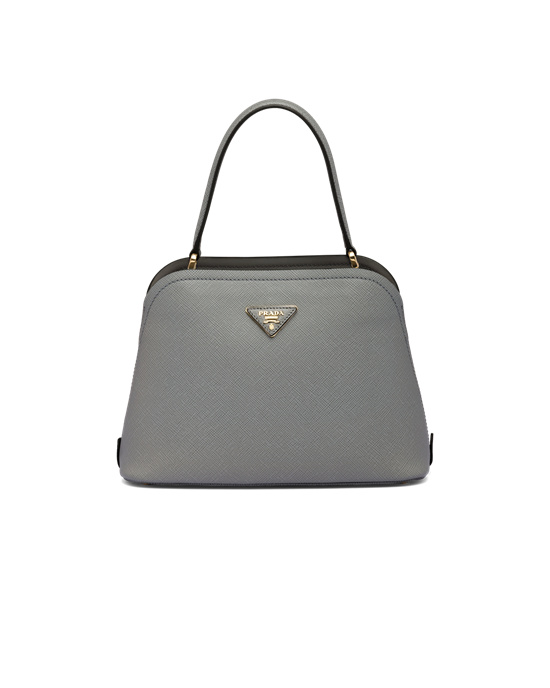 Prada Medium Saffiano Kozene Prada Matinée Bag Slate Gray | GERVZH150