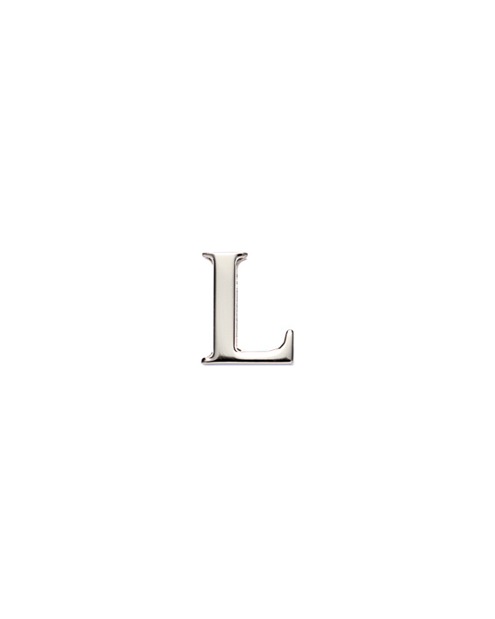 Prada My Character Sliding Metal Letter Polished Steel | SFQZUX785