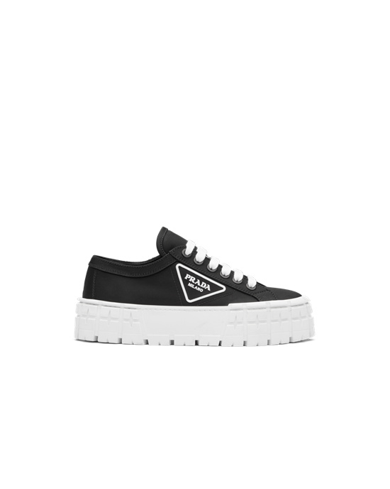 Prada Nylon Gabardine Sneakers Čierne Biele | MVXIYB083