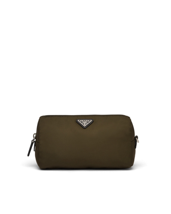 Prada Nylon Pouch Zelene | OAJFBG345