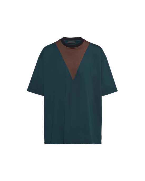 Prada Oversized Bavlnene T-shirt Zelene | MKXQZA938