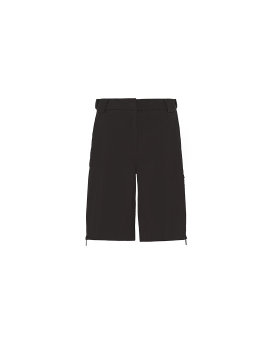 Prada Oversized Technical Fabric Bermudas Čierne | RMVIBN932