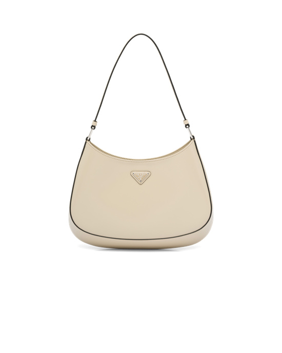 Prada Prada Cleo Brushed Kozene Shoulder Bag Desert N | EXGOUK302