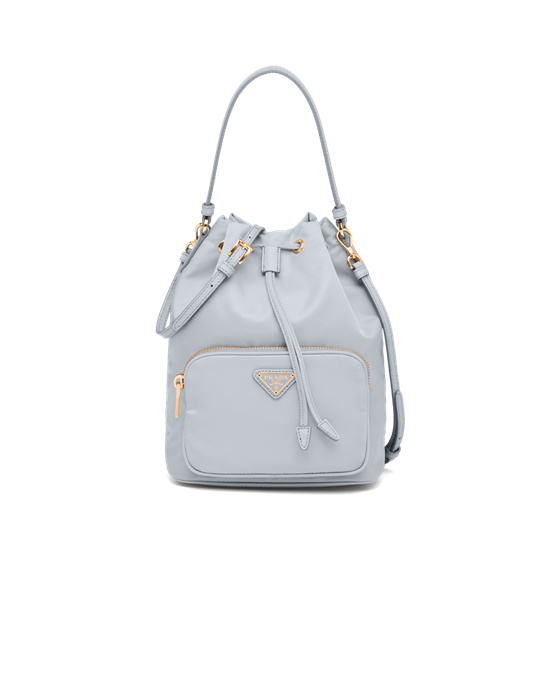 Prada Prada Duet Re-nylon Bucket Shoulder Bag Modre | AFWSNY310