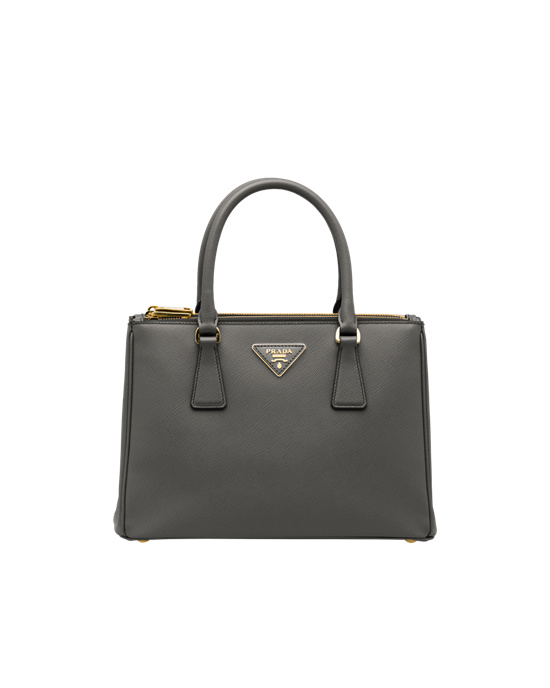 Prada Prada Galleria Saffiano Kozene Medium Bag Slate Gray | SDTRKX590