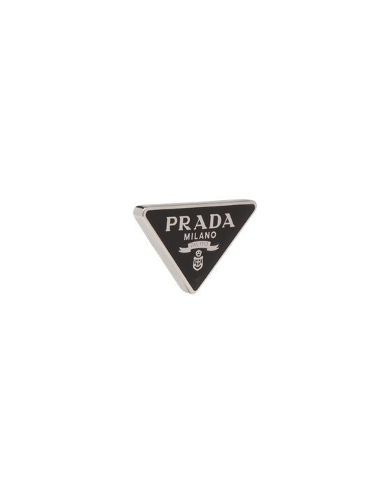 Prada Prada Symbole Clip Left Earring Čierne | ENGFTL816