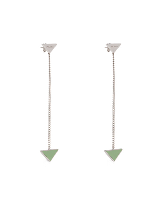 Prada Prada Symbole Drop Earrings Aqua | UIEAKQ536