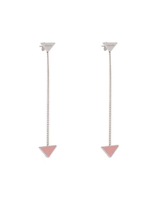 Prada Prada Symbole Drop Earrings Ruzove | XPJUCV871