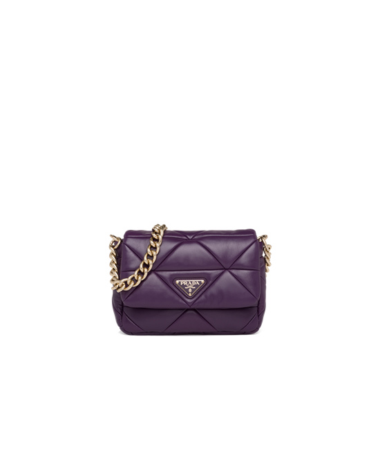 Prada Prada System Nappa Kozene Patchwork Bag Violet | DUVGXL429