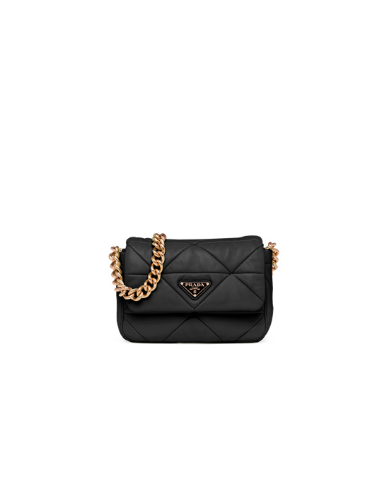 Prada Prada System Nappa Kozene Patchwork Bag Čierne | FBACSL638