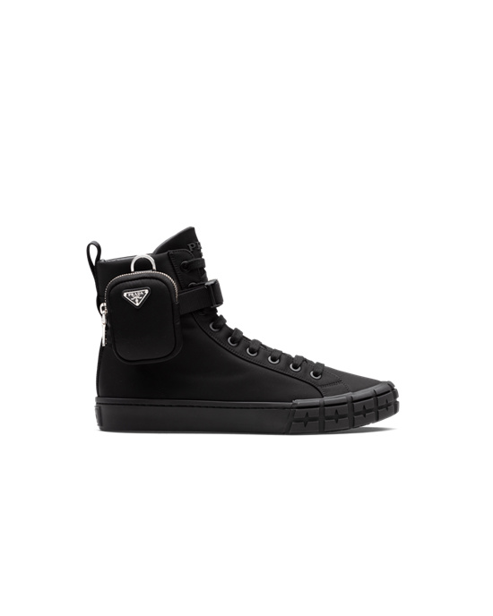 Prada Prada Wheel Cassetta High-top Sneakers Čierne | SMVIWH476