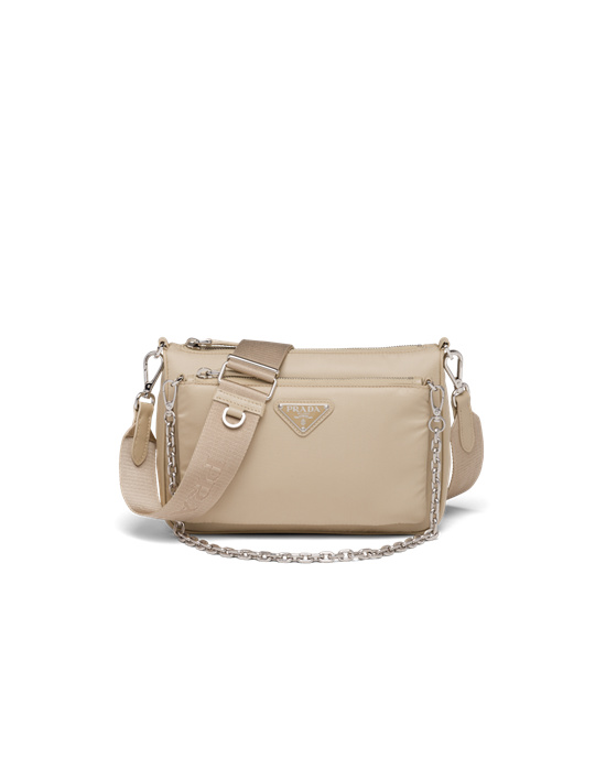 Prada Re-nylon And Saffiano Kozene Shoulder Bag Béžové | KSZNDQ961