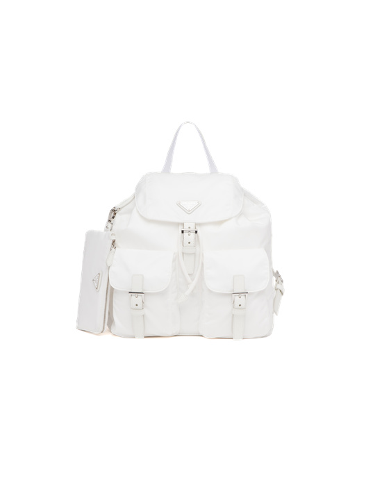 Prada Re-nylon Medium Backpack Biele | VCTGMN428