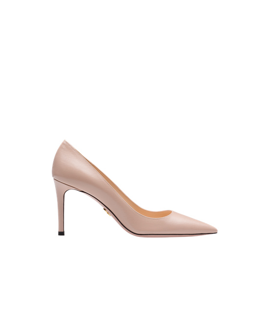 Prada Saffiano Textured Lakovane Kozene Pumps Ruzove | XEOULF309