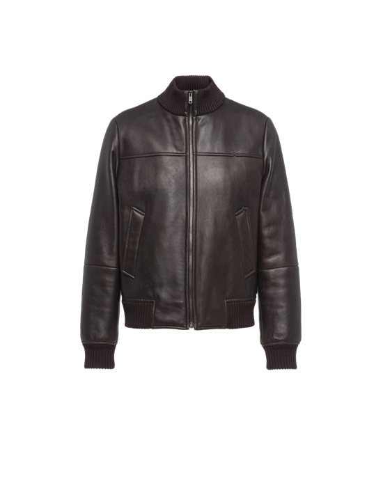 Prada Sheepskin Jacket Tmavo Hnede | MFPODQ270