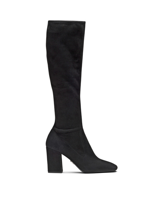 Prada Stretch Semisove Boots Čierne | JFLBTC280