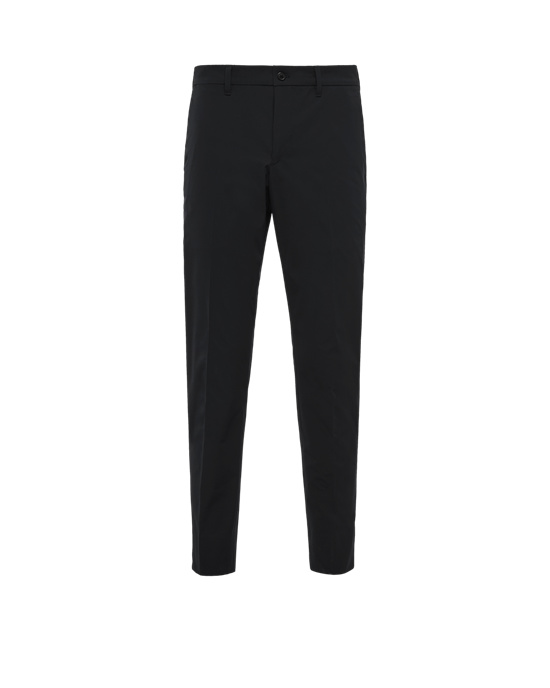 Prada Stretch Technical Fabric Trousers Čierne | LEFVSG620