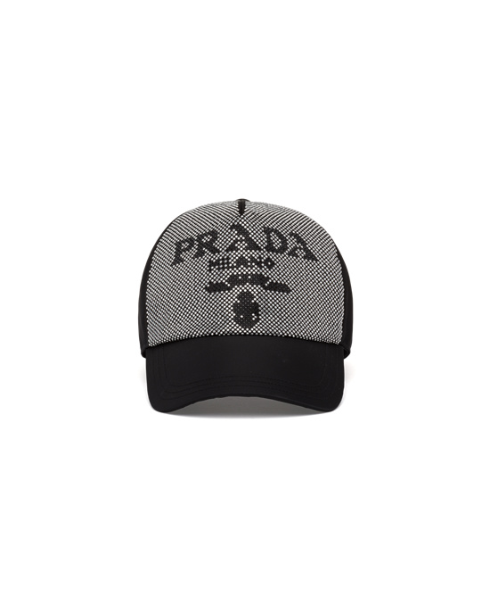 Prada Studded Re-nylon Baseball Cap Čierne | OVUYRP346