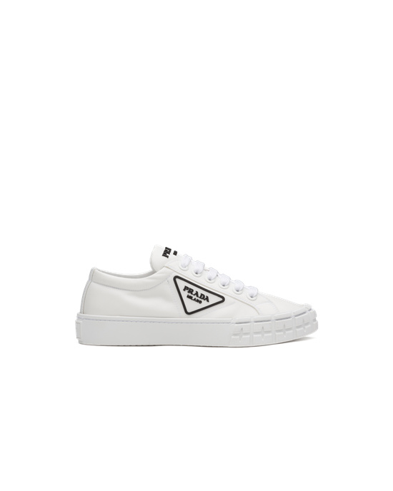 Prada Wheel Re-nylon Gabardine Sneakers Biele | MJNGAV065