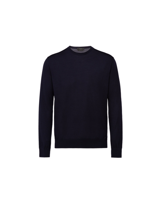 Prada Wool Svetrove Saty Modre | HWCOBG236